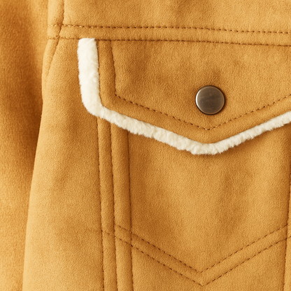 Warm Waterproof Mens Suede Leather Jacket