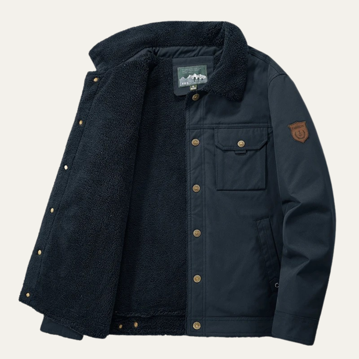 Insulated Men's Thermal Fleece Winter Coat
