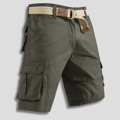 Relaxed Fit Utility Shorts for Men