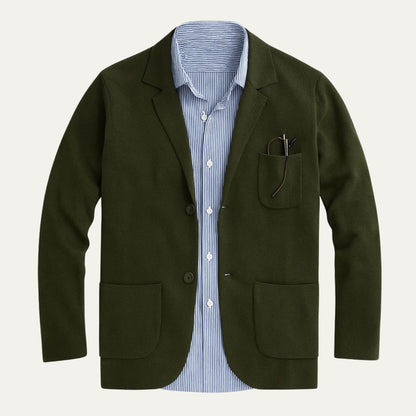 Classic Light Grey Suit Jacket for Men - Nocini