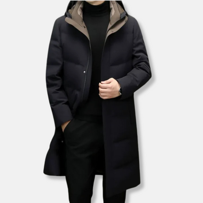 Warm Quilted Long Down Puffer Coat