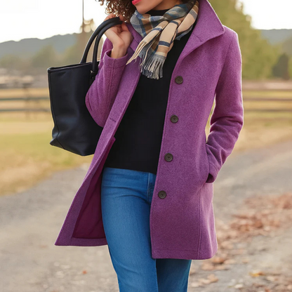 Timeless Button Front Trench Coat