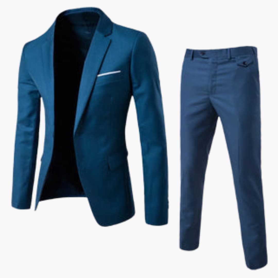 Slim Fit Men's Two Piece Summer Suit