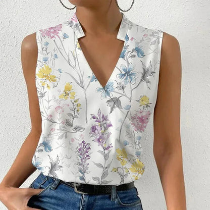 Lightweight V Neck Women's Blouse