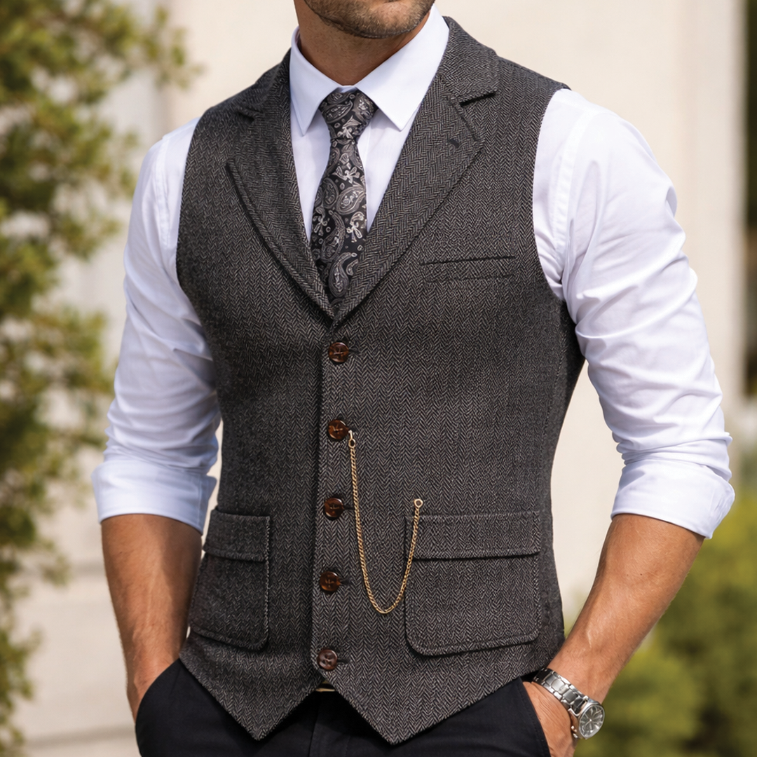 Classic Casual Cotton Waistcoat - Nocini