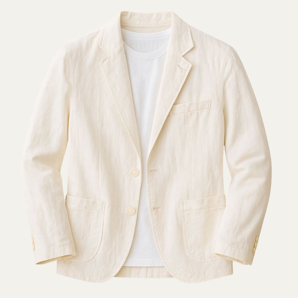 Lightweight Beige Summer Blazer for Men Formal Events