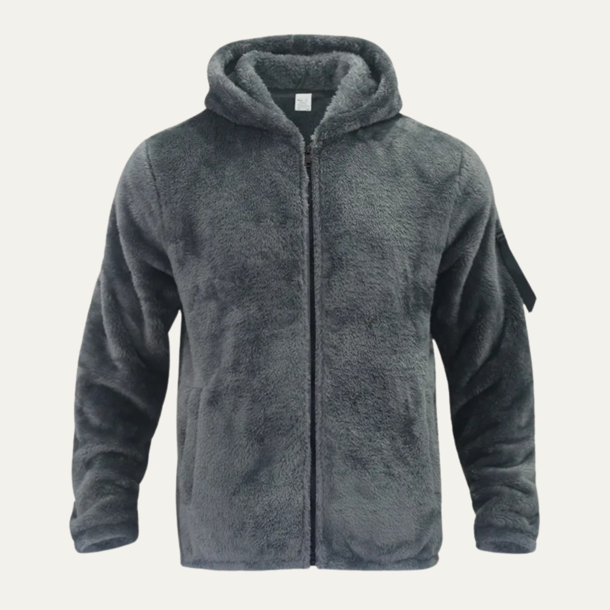 Cozy Men's Fleece Lined Hooded Jacket