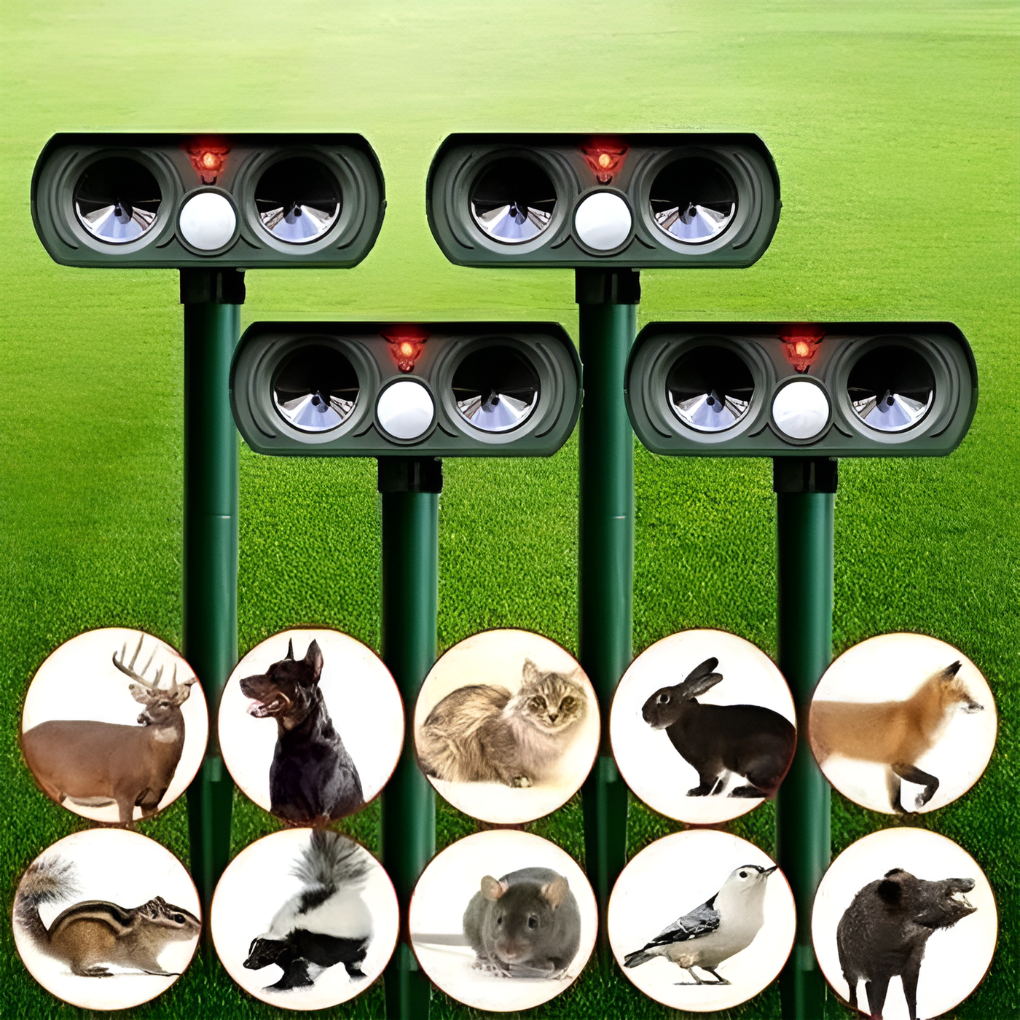 Outdoor Motion Sensor Animal Repellent Device