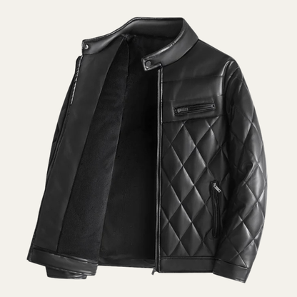 Classic Men's Leather Motorcycle Jacket