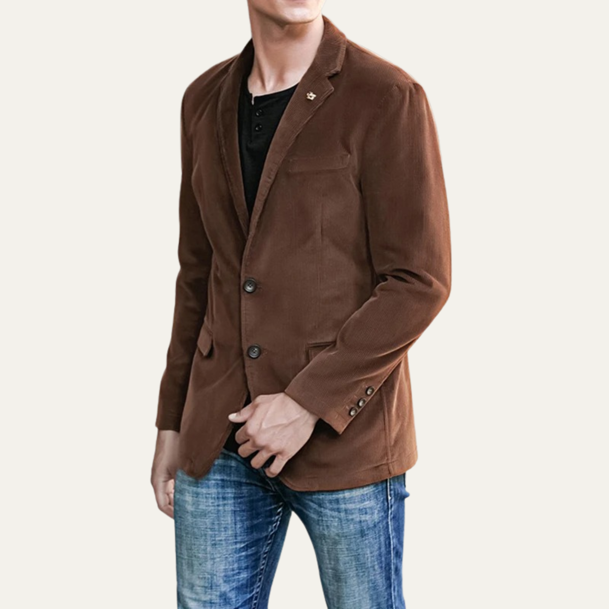 Classic Men's Retro Cord Blazer