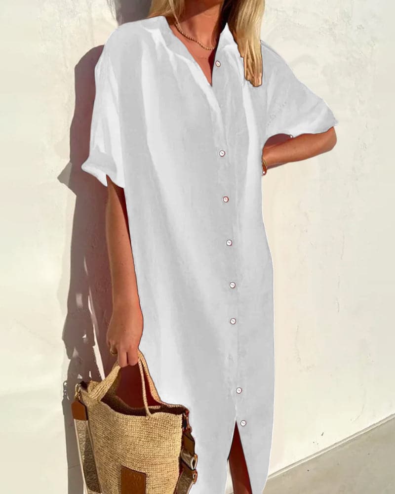 Comfortable Short Sleeve Summer Dress