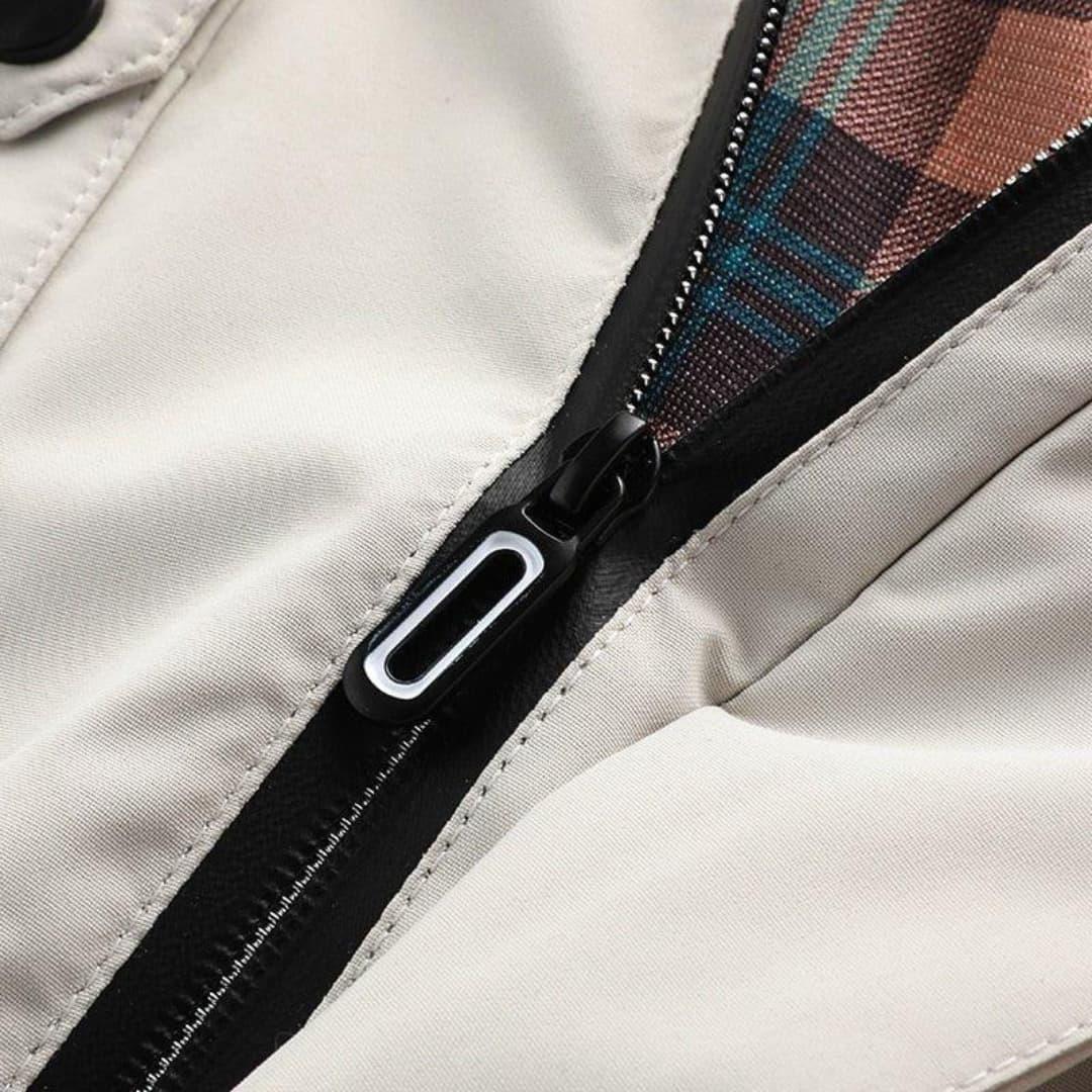 Practical Men's Zip Up Waterproof Jacket