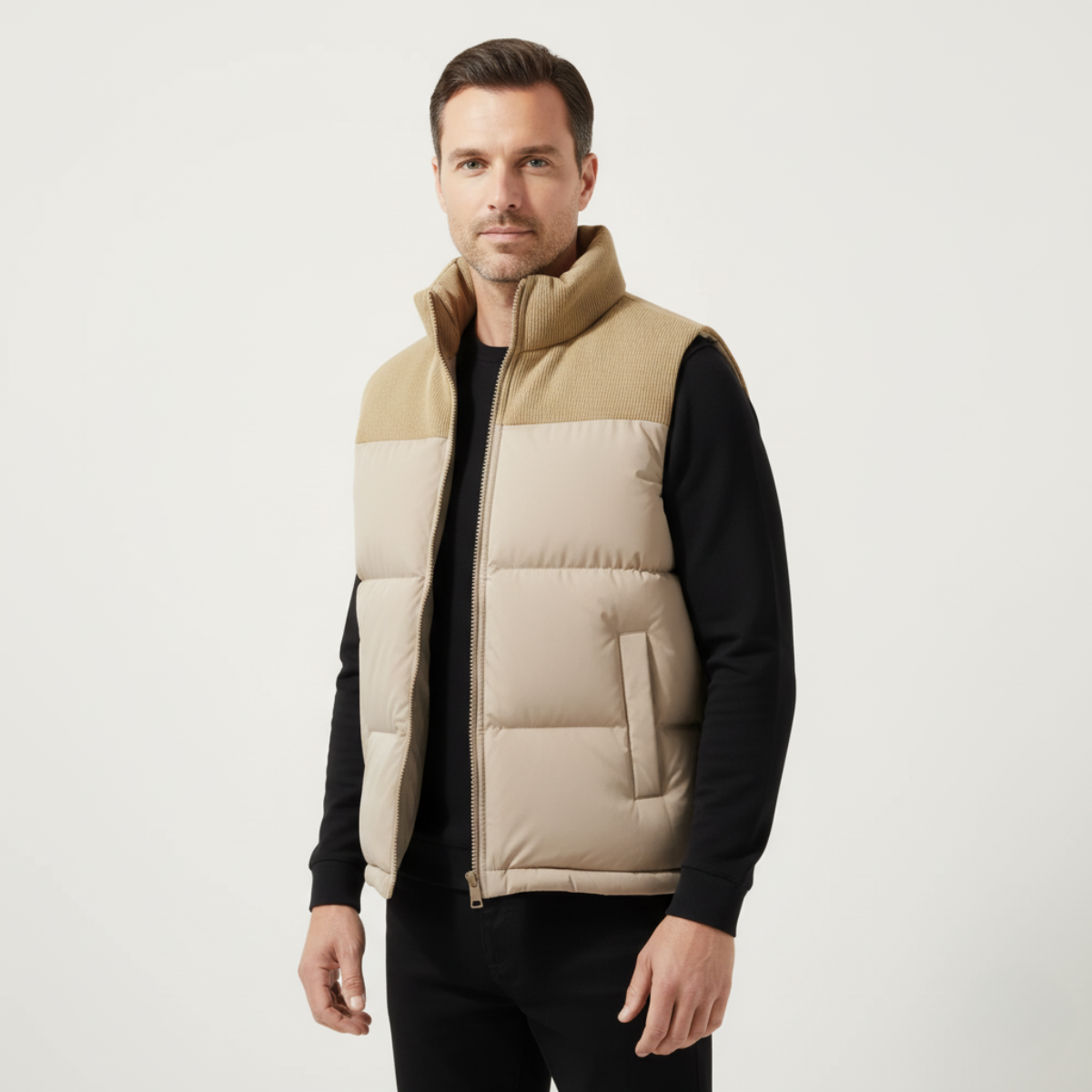 Warm Men's Quilted Puffer Vest