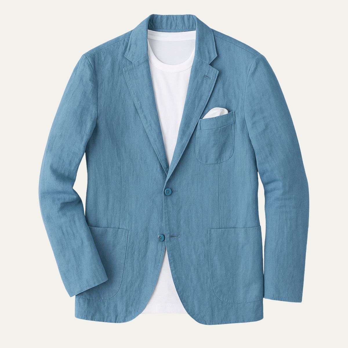 Lightweight Beige Summer Jacket for Men - Formal Events