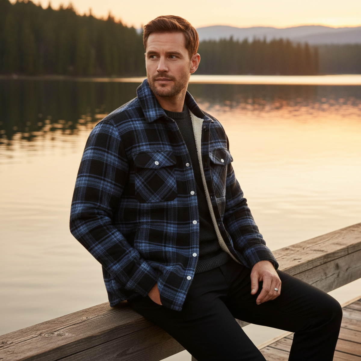Warm Waterproof Mens Fleece Jacket Outdoors