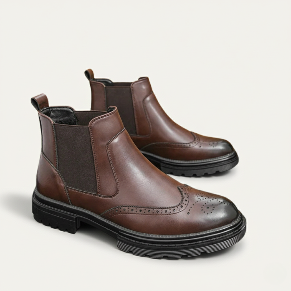 Classic Mens Leather Ankle Boots