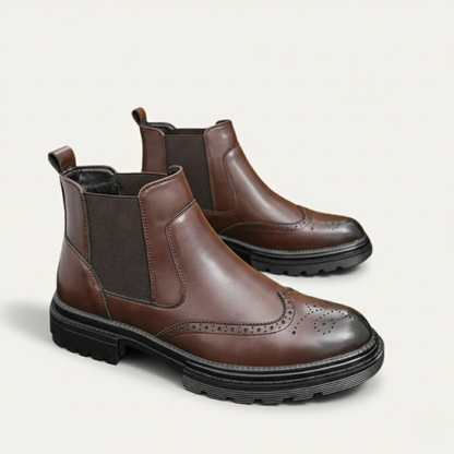Classic Mens Leather Ankle Boots