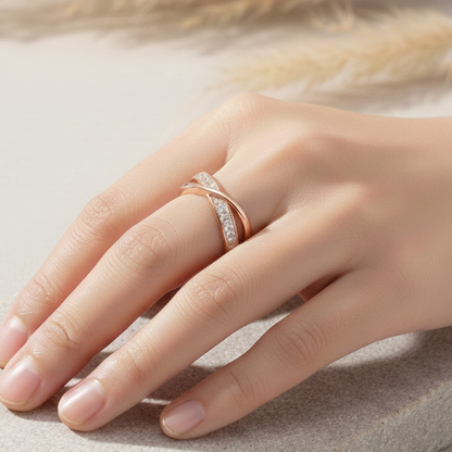 Simple Interlocking Band Ring