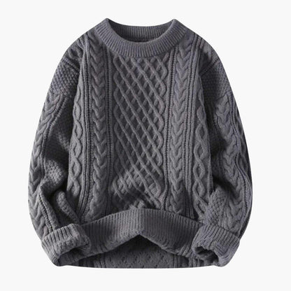 Cozy Mens Crew Neck Winter Sweater