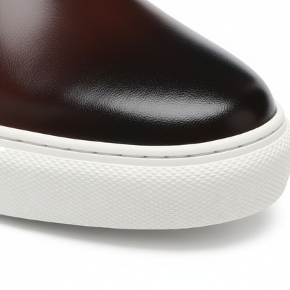 Luxury Mens Classic Leather Slip On Shoes