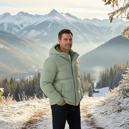 Thermal Insulated Men's Puffer Hooded Winter Coat