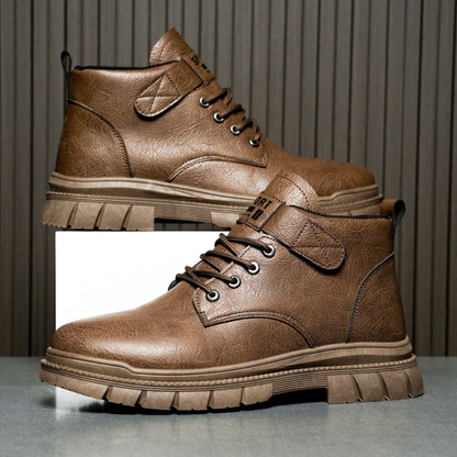 Tough Leather Hiking Ankle Boots for Men