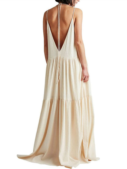 Strapless Summer Floor Length Sundress