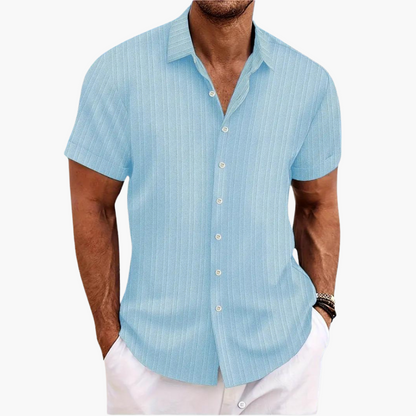 Casual Summer Striped Button Down Shirt