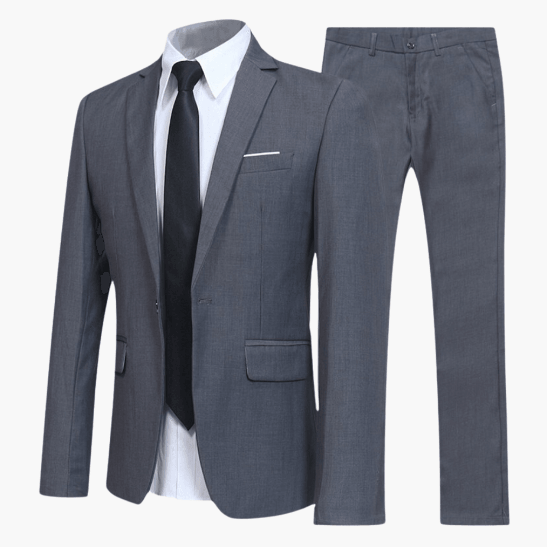 Classic 3 Piece Mens Suit Set with Tie