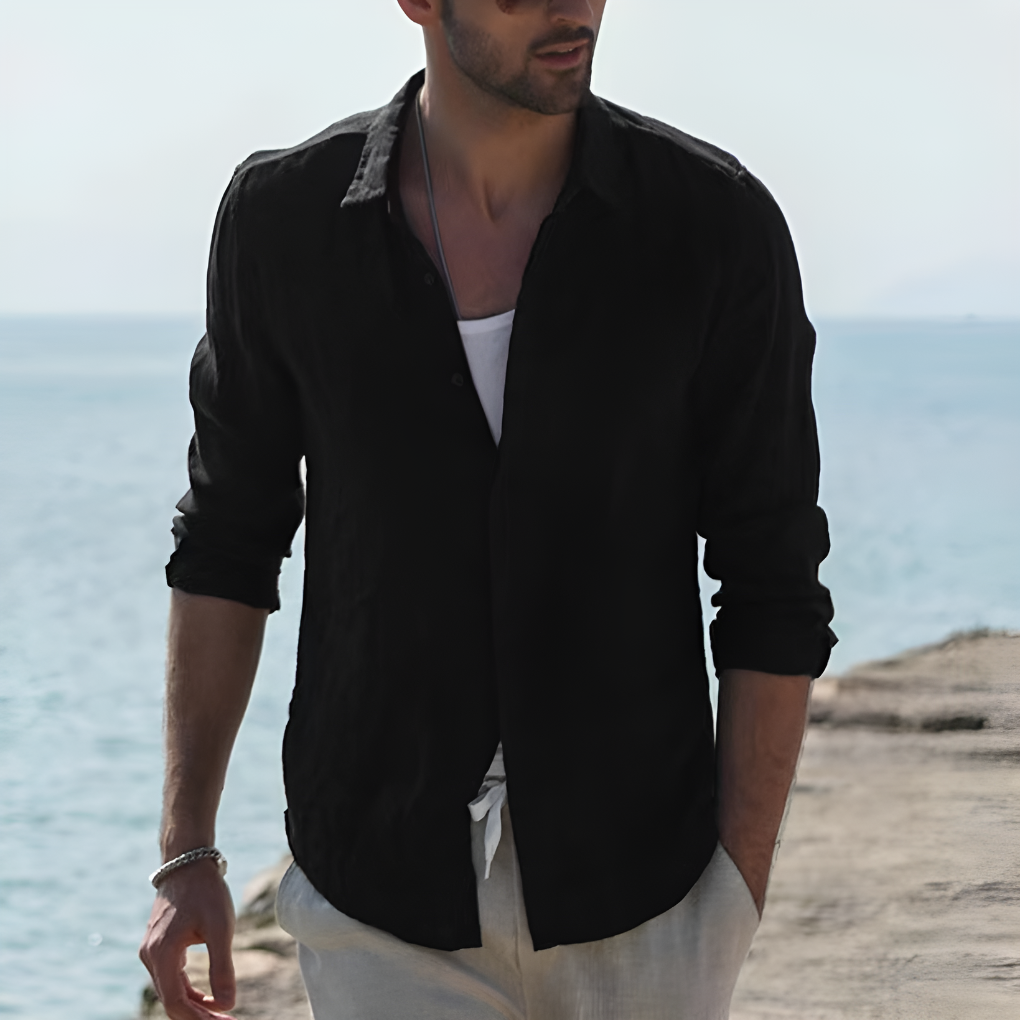 Classic Relaxed Fit Cotton Dress Shirt