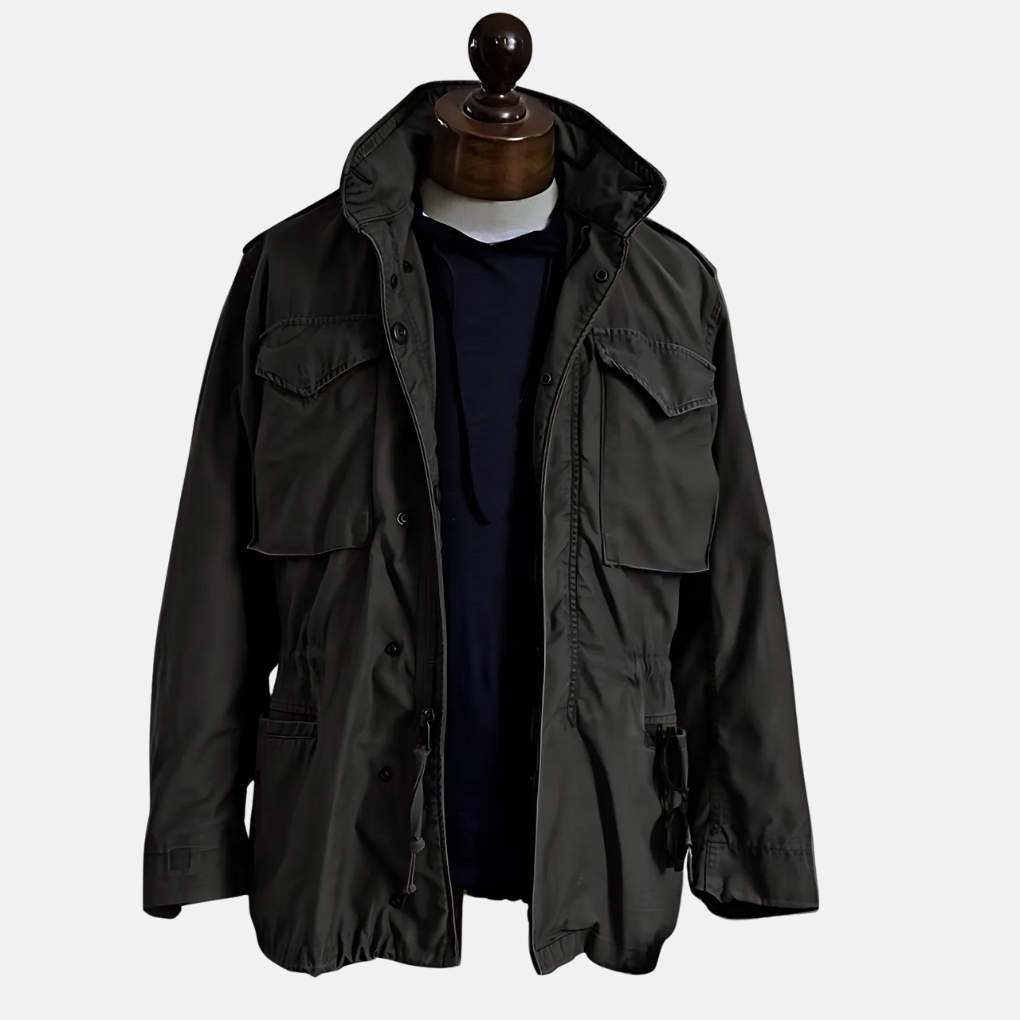Retro Army Style Field Coat - Olytrend