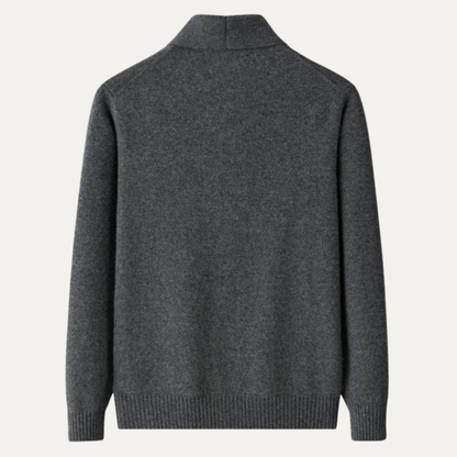 Luxury Men's Cashmere Button Cardigan Sweater
