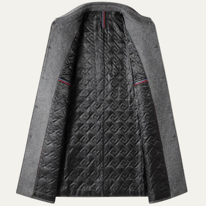 Classic Men's Thick Wool Overcoat
