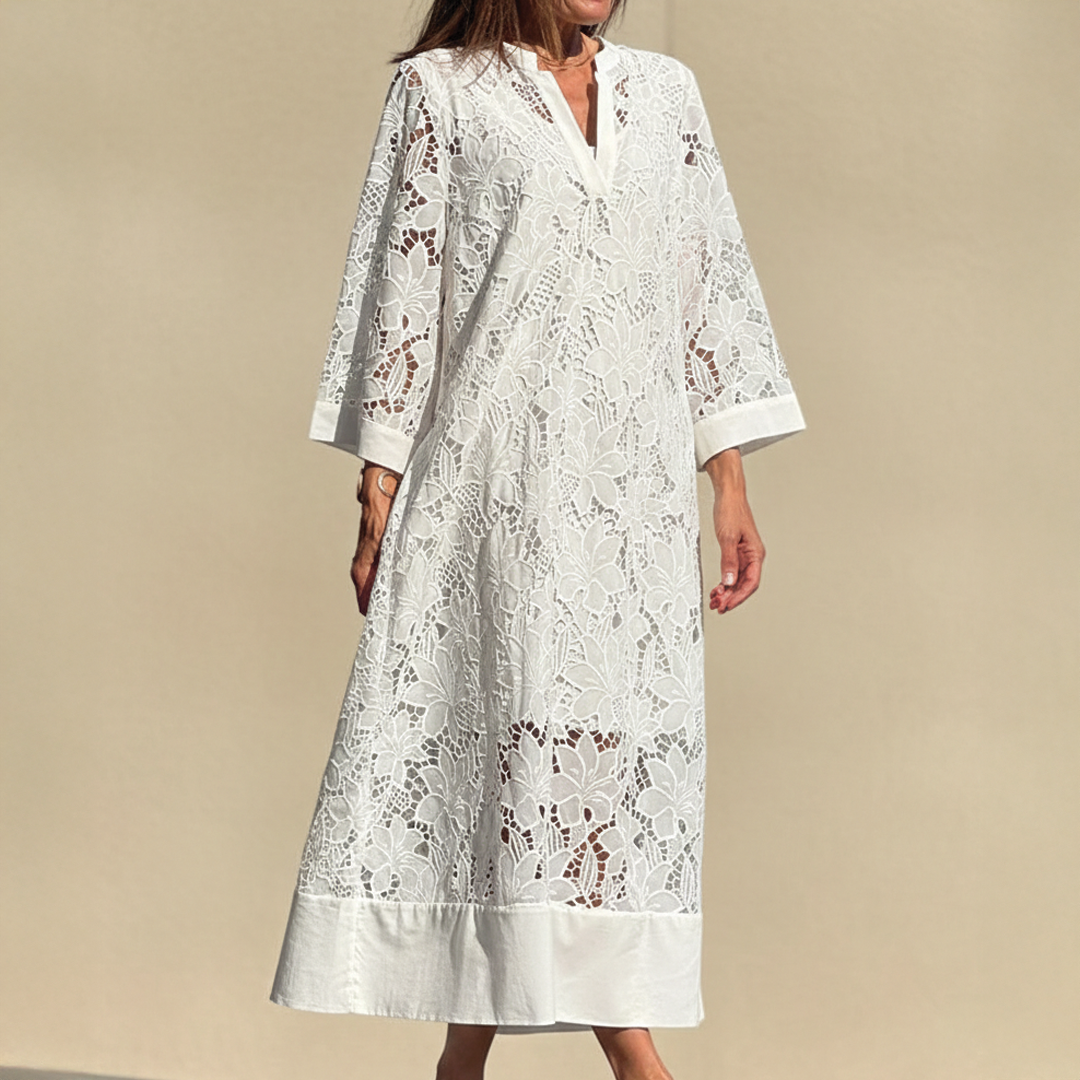 Elegant Tiered Lace Dress