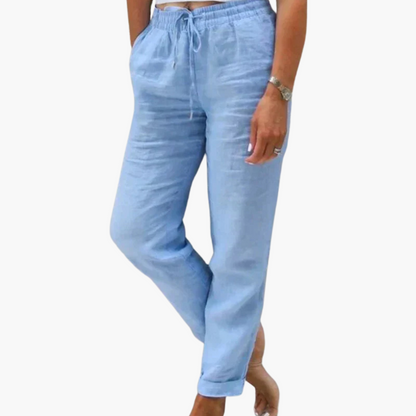 Lightweight Women's Pants with Elastic Waist