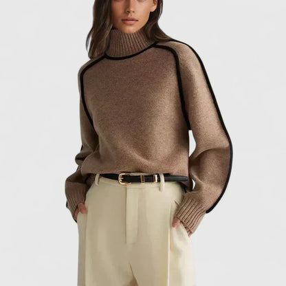 Stylish Women's Crew Neck Sweater - Olytrend