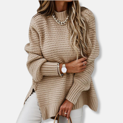 Cozy Women's Oversized Ribbed Sweater