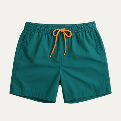 Men's Quick Dry Beach Swim Shorts with Drawstring