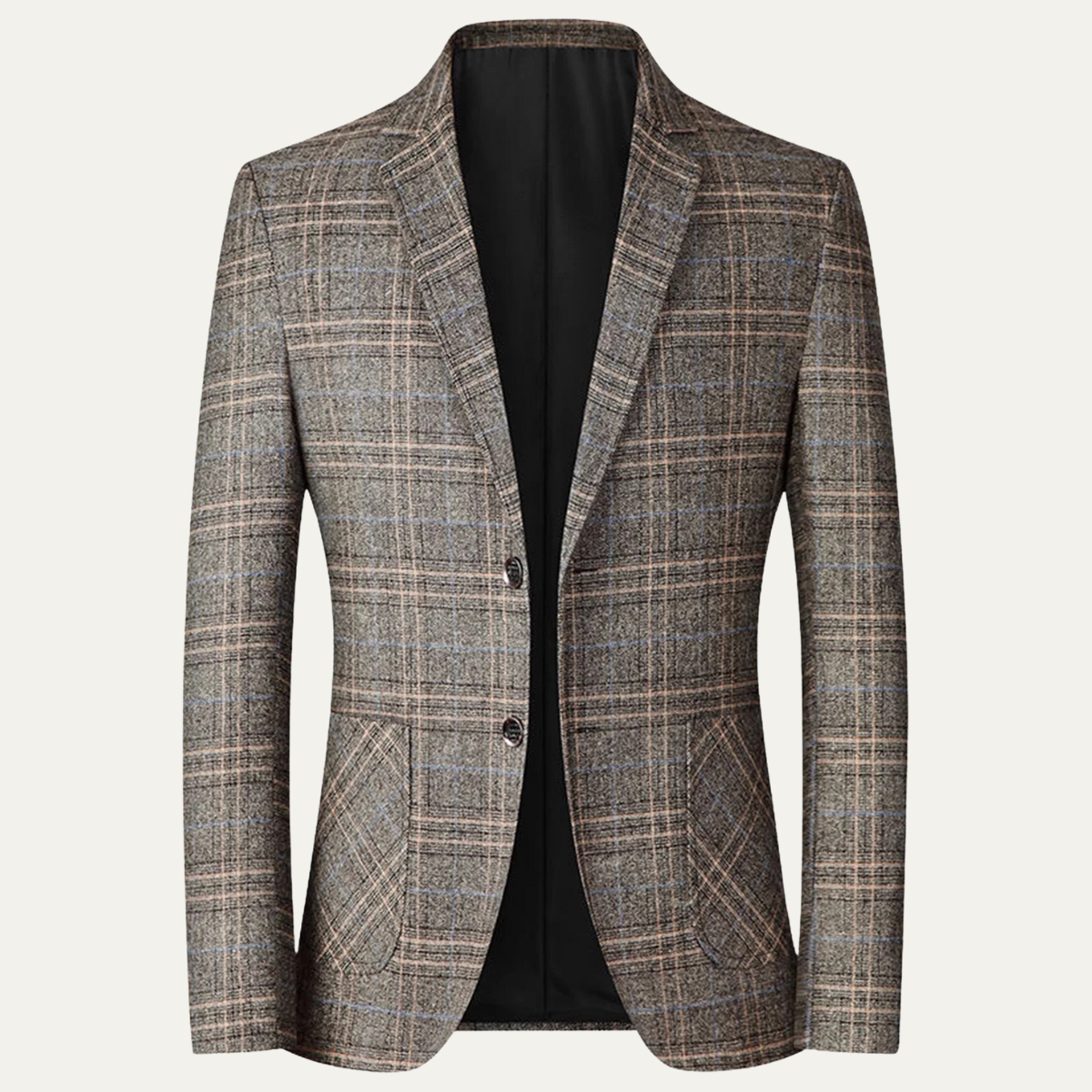 Slim Fit Checked Blazer for Men