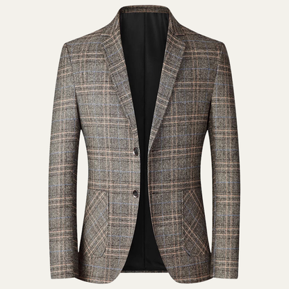 Slim Fit Checked Blazer for Men