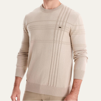 Comfortable Men's Traditional Crew Neck Pullover Sweater