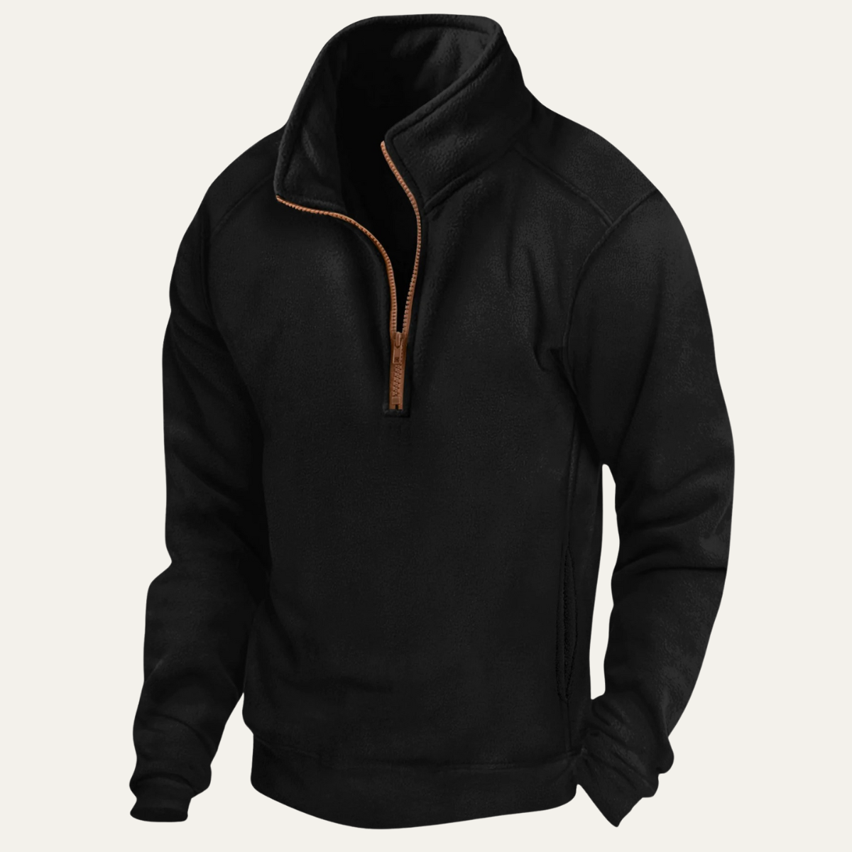 Warm Waterproof Quarter Zip Fleece Jacket