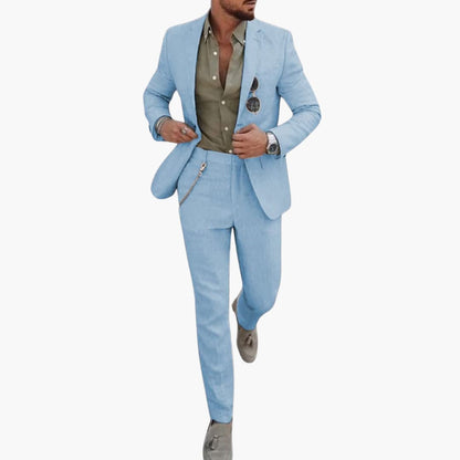 Slim Fit Men's Summer Business Suit