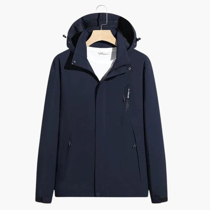 Waterproof Men's Snow Jacket with Hood and Zip