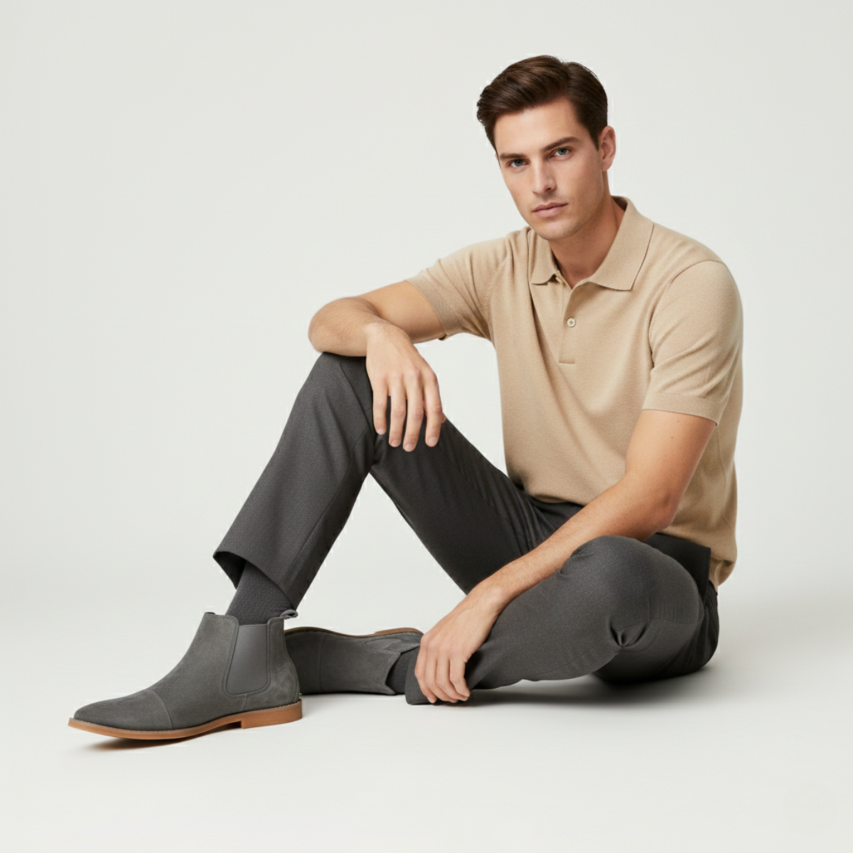 Comfortable Men's Suede Chelsea Boot Shoes