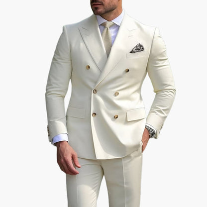 Classic Two Button Slim Fit Men's Suit - Olytrend