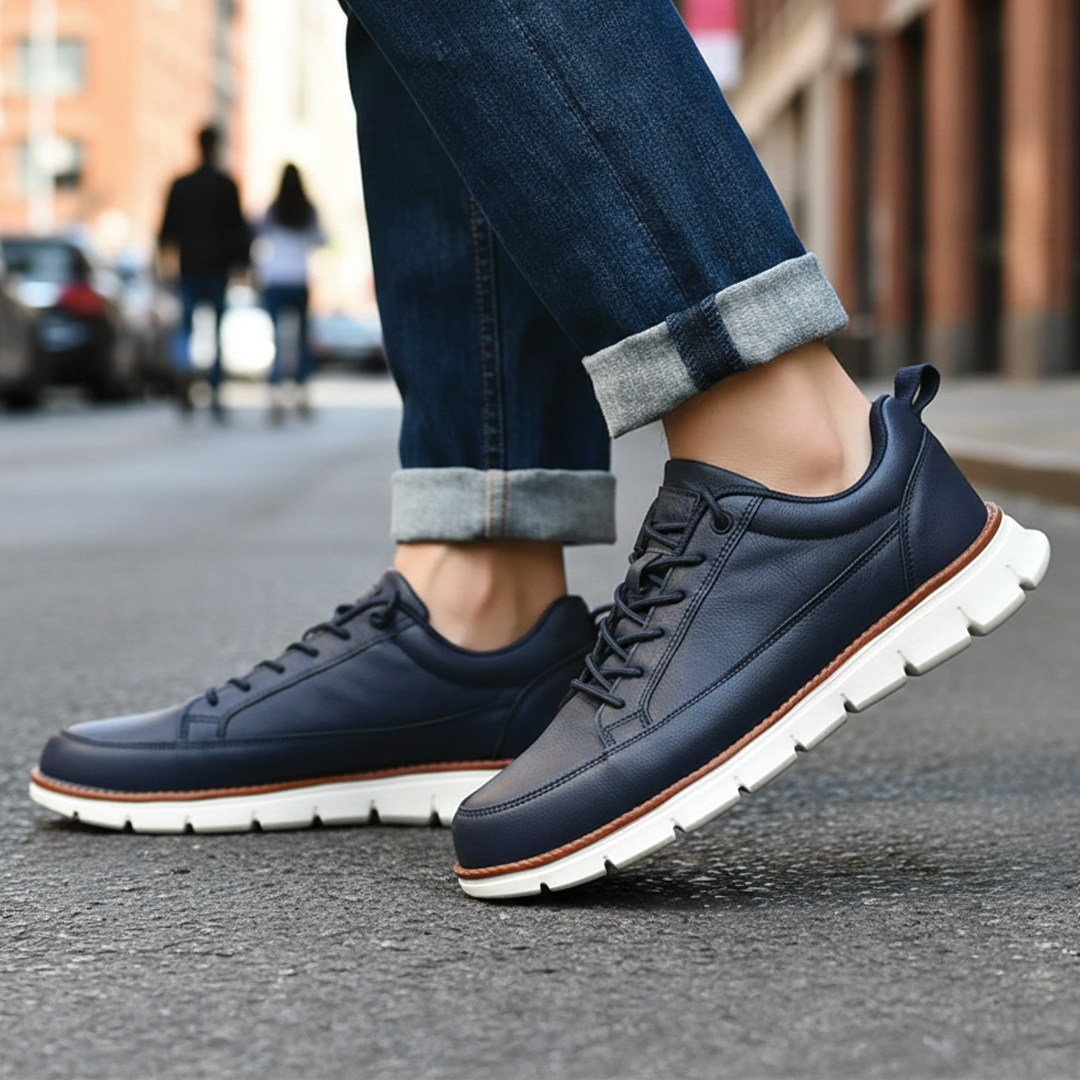 Cruelty Free Leather Lace Up Sneakers