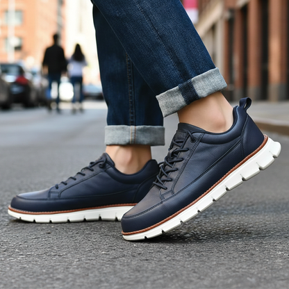 Cruelty Free Leather Lace Up Sneakers