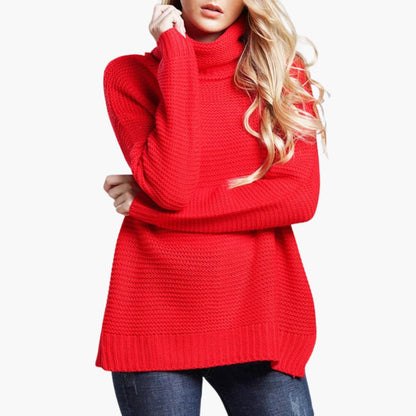 Warm Crew Neck Women's Long Sleeve Sweater