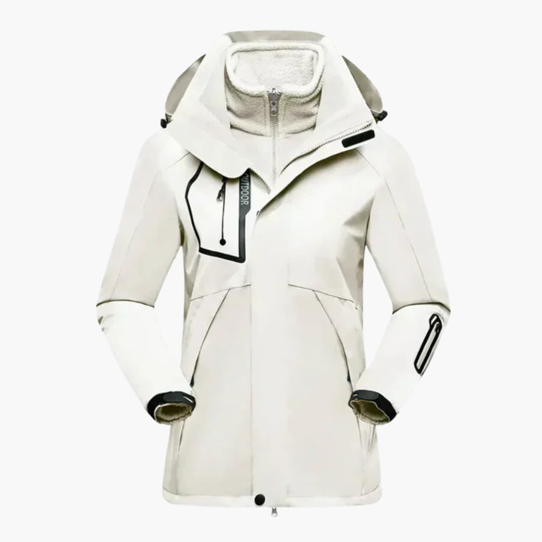 Waterproof Women's Snow Jacket with Zip